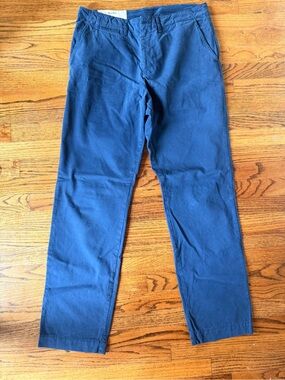 Billy Reid Navy Blue Chinos - Straight Leg